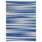 Homeroots 6 x 9 ft. Blue & Ivory Halftone Stripe Area Rug 385876 - alternate 1